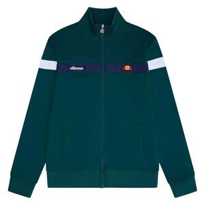 Ellesse Mens Spinellos Long-Sleeved Casual Tracksuit Top / Dark Green